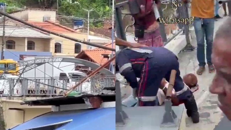 VÍDEO: Ponte desaba e deixa feridos em Nazaré das Farinhas