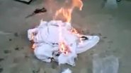 Imagem Discriminado: policial rasga e queima camisa do camarote da PM